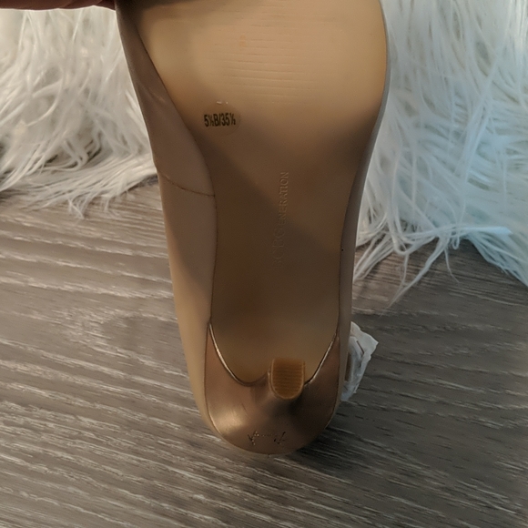 BCBGeneration Tan Peep Toe Pumps - Picture 4 of 4